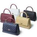 Chanel Classic Flap Bag - Caviar Leather - Black & Gold