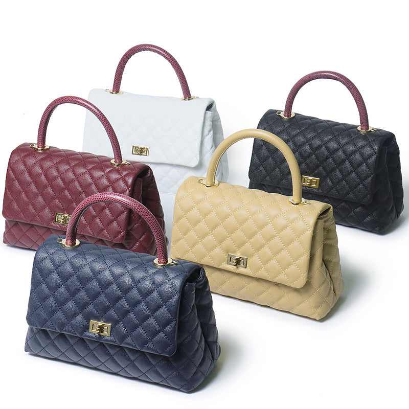 Chanel Coco Handle Small - Grained Calfskin Burgundy